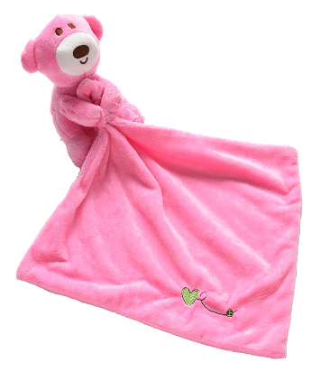 Soft Bear Comfort Blanket and Toy for Infants